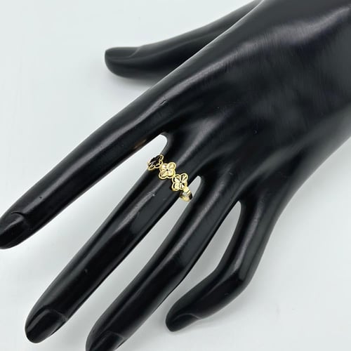 خاتم ذهب فلاور ( 1.1 جرام - عيار 21 - RI0730 )