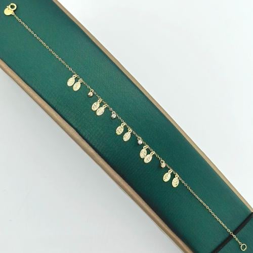 اسوارة تصميم ايطالي ناعم ( 1.0 جرام - عيار 18 - BR...