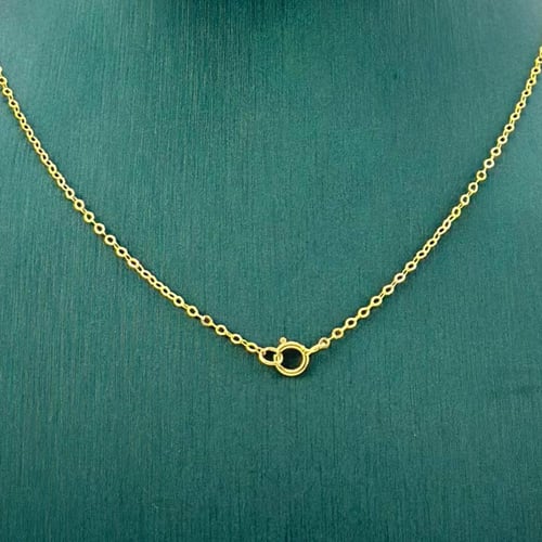 عقد بسلسال مبروم و مطعّم بالوان المينا ( 5.9 جرام...