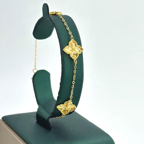 طقم ذهب على شكل وردة ( 9.1 جرام - عيار 21 - SE0045...