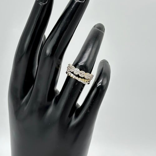 خاتم الأناقة اللامتناهية بقصات الباقييت ( 2.7 جرام...