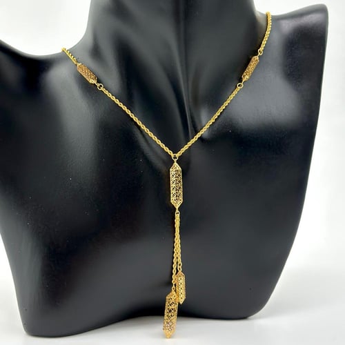 عقد ذهب بسلسال مبروم مميز ( 4.0 جرام- عيار 21 -NE1...