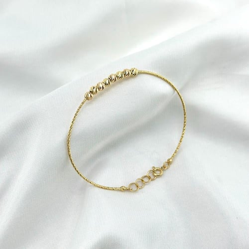 اسوارة بتصميم انيق مطعّمة بكرات الليزر ( 3.5 جرام...