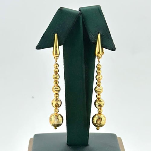 طقم ذهب عيار 21 – تصميم ناعم بكرات ليزر لامعة (SE0...