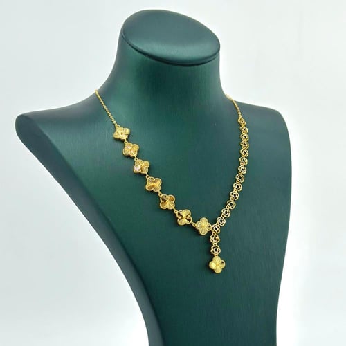 طقم ذهب ناعم بتصميم أنيق ( 14.7 جرام - عيار 21 - S...