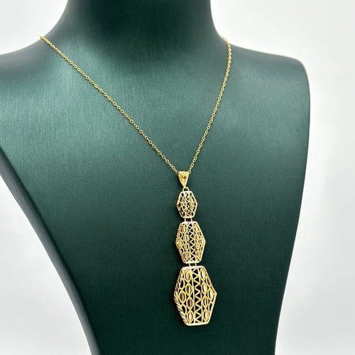 نصف طقم فخر البادية 3 اداور ( 6.4 جرام - عيار 21 -...