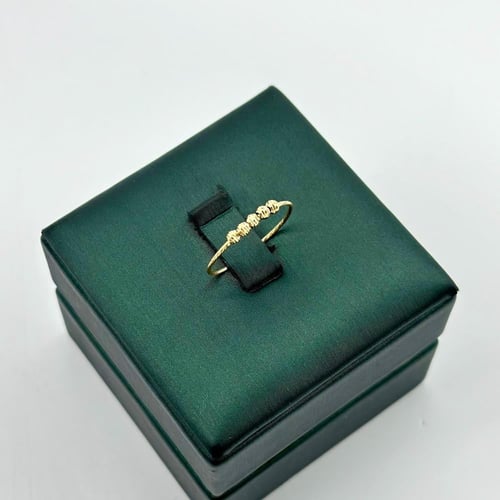 طقم راقي بسلسال مجدول وكرات الليزر ( 4.8 جرام - عي...