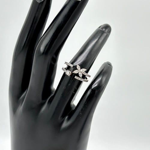 خاتم وردة لامعة ( 1.9 جرام - عيار 18 - RI0598 )