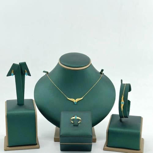 طقم ذهب جناح الصقر ( 3.6 جرام - عيار 21 - SE00740...