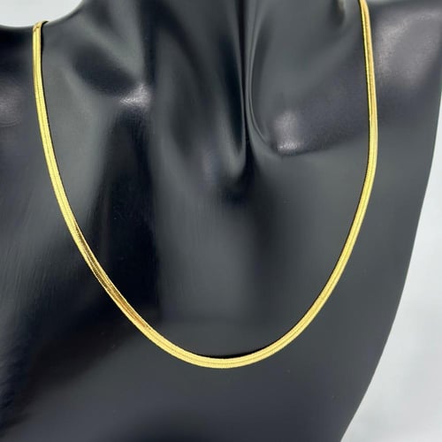 عقد فلات إيطالي ( 10.5 جرام - عيار 21 - NE1148 )