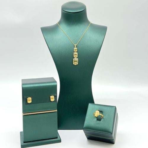 نصف طقم تصميم تراثي انيق ( 5.0 جرام - عيار 21 - HS...