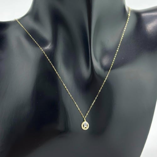 عقد ذهب عيار 18 بتصميم دائري ( 0.4 جرام - NE0100 )