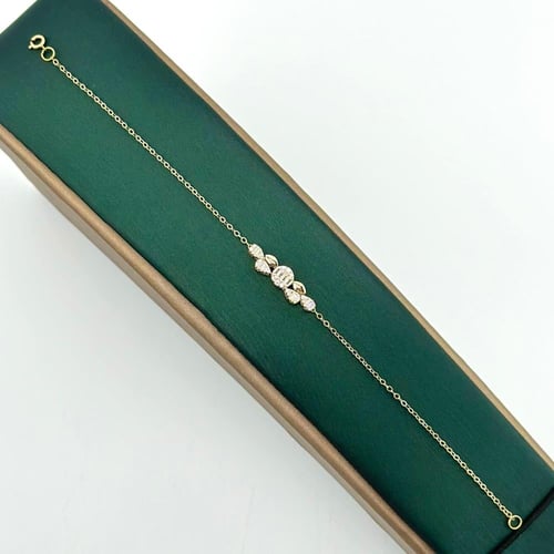 طقم الدمعة ذهب أصفر تصميم الماس ( 11.6 جرام - عيار...