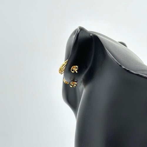 حلق ذهب بتصميم الماس ( 2.2 جرام - عيار 21 - EA0108...