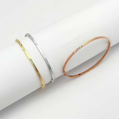 مجموعة اساور بتصميم ايطالي عصري و انيق ( 8.7 جرام...