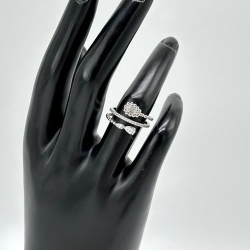 خاتم الأناقة الراقية ( 2.5 جرام - عيار 18 - RI0614...