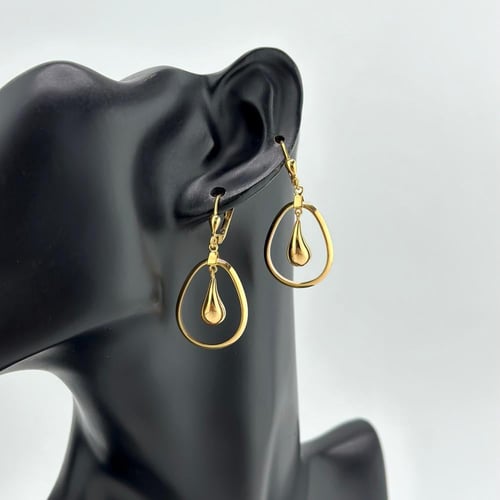 حلق بوتيغا الأيطالي بحلقات بيضاوية ( 5.1 جرام - عي...