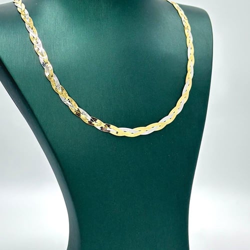 عقد بتصميم مجدول مكس ( 13.1 جرام - عيار 18 - NE100...