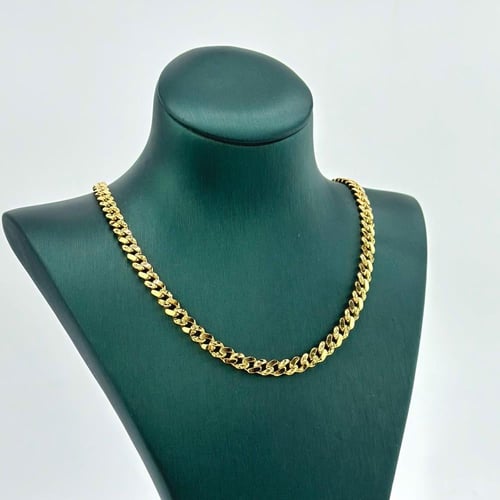 افخم عقد ذهب عيار 21 بتصميم الجنزير موناكو ( 21.8...