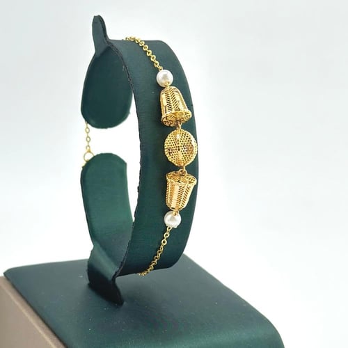 طقم ذهب لحن اللؤلؤ كلاسيك ( 10.9 جرام - عيار 21 -...