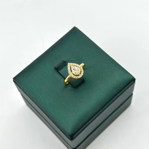 طقم ذهب مُطعَّم بقصات الماركيز ( 11.0 جرام - عيار1...