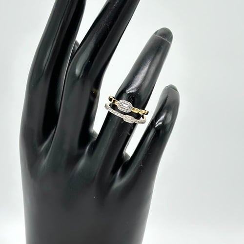 خاتم تميز الباقييت تصميم الماس ( 2.1 جرام - عيار 1...