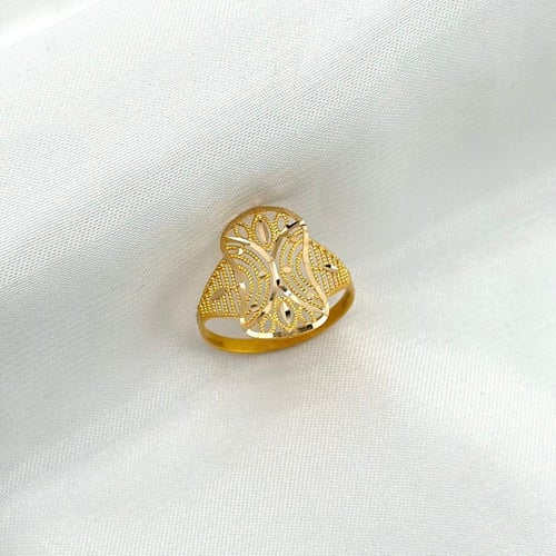 خاتم بتصميم انيق و لافت ( 1.3 جرام - عيار 21 - RI0...