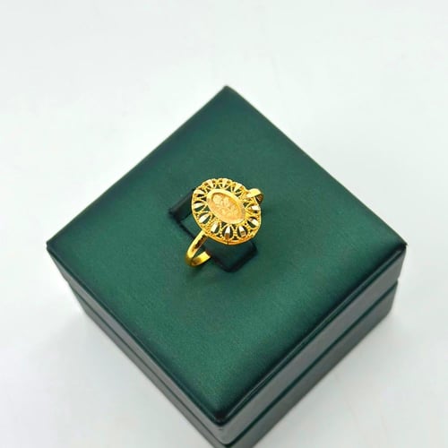 طقم ذهب على شكل طبعة وردة ( 16.1 جرام - عيار 21 -...