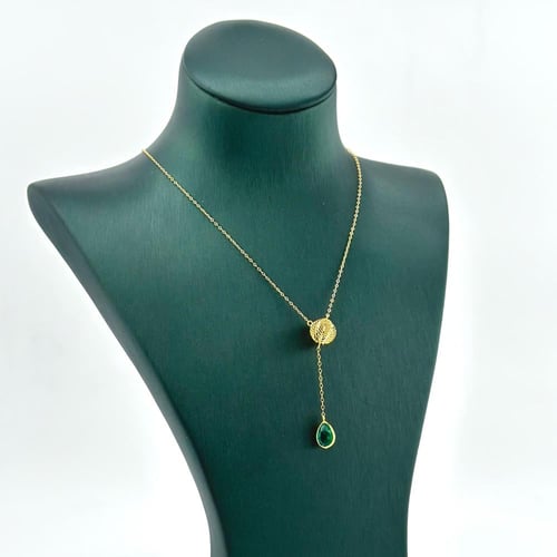 عقد ذهب راقي بتصميم الدمعة ( 2.6 جرام - عيار 21 -...