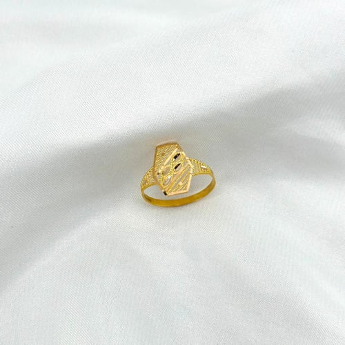 خاتم شكل هندسي انيق ( 1.3 جرام - عيار 21 - RI0152...