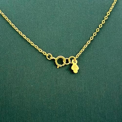 عقد بسلسال مبروم مّطعمه بألوان الميناء ( 9.2 جرام...