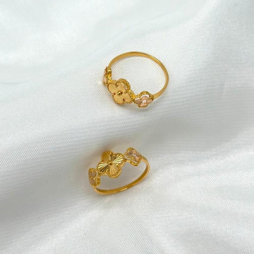 خاتم ورود الربيع الانيق ( 1.5 جرام - عيار 21 - RI0...