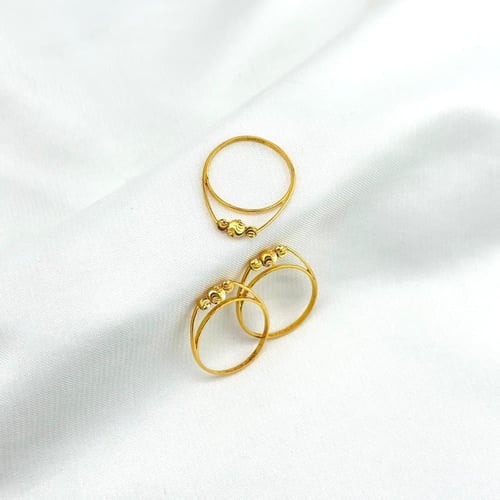 خاتم ذهب مع كور لليزر ناعم ( 1.2 جرام - عيار 21 -...