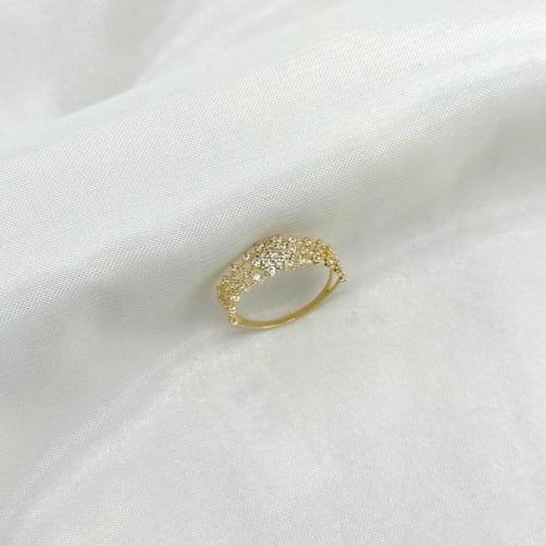 خاتم الوردة تصميم الماس ( 1.2 جرام - عيار 18 - RI0...