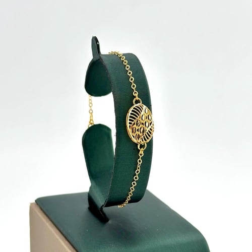 طقم ذهب على شكل بيضاوي ( 13.8 جرام - عيار 21 - SE0...