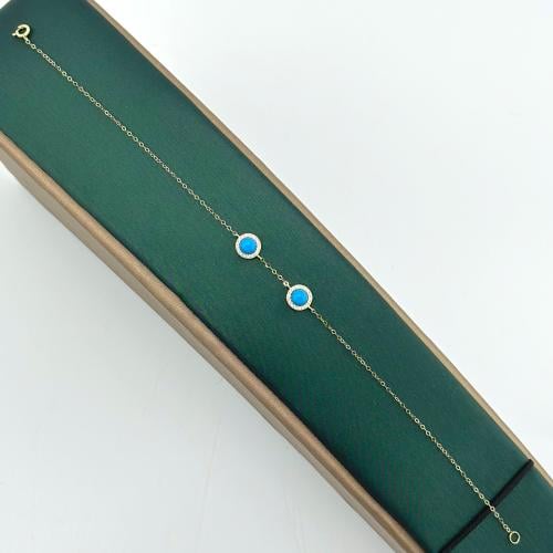 اسوارة انيقة تصميم الماس على شكل دائري ( 0.6 جرام...