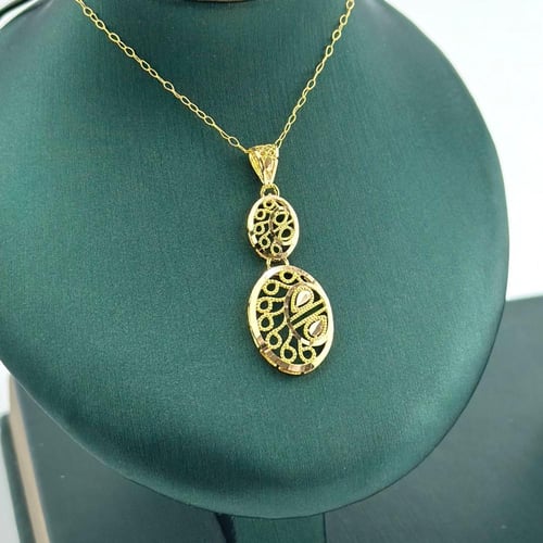 نصف طقم تصميم تراثي انيق ( 3.9 جرام - عيار 21 - HS...