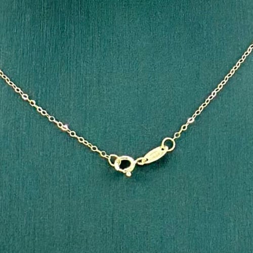 عقد ذهب ناعم دورين تصميم الماس ( 1.2 جرام - عيار 1...