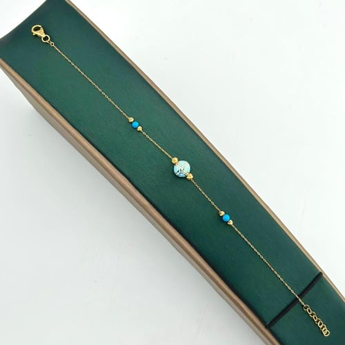 طقم ذهب ناعم بتصميم مبتكر و انيق ( 10.8 جرام - عيا...