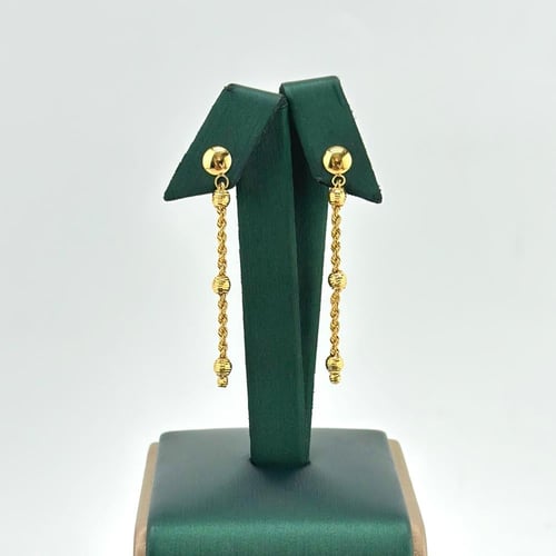 طقم ذهب مبروم مع كرات الليزر ( 12.5 جرام - عيار 21...