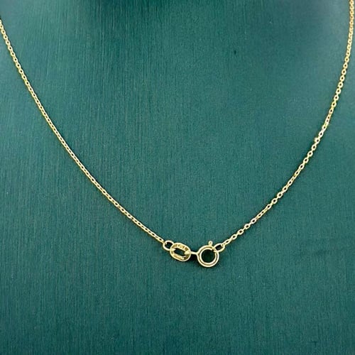 عقد بسلسال مبروم و مطعّم بكرات الليزر ( 1.5 جرام -...