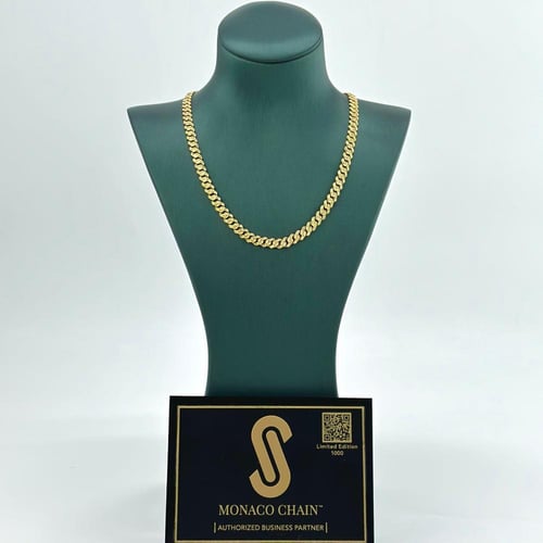 عقد ذهب عيار 21 جنزير بتصميم موناكو الجذاب ( 19.8...