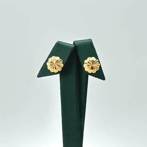 حلق المظلة الذهبية ( 1.4 جرام - عيار 21 - EA0202 )