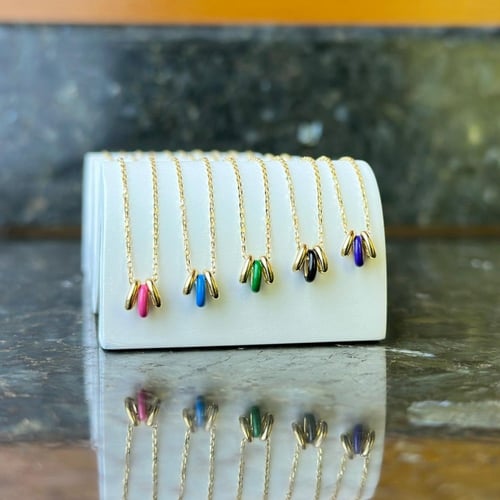 عقد ذهب بتصميم مبتكر و انيق إيطالي ( 2.1 جرام - عي...