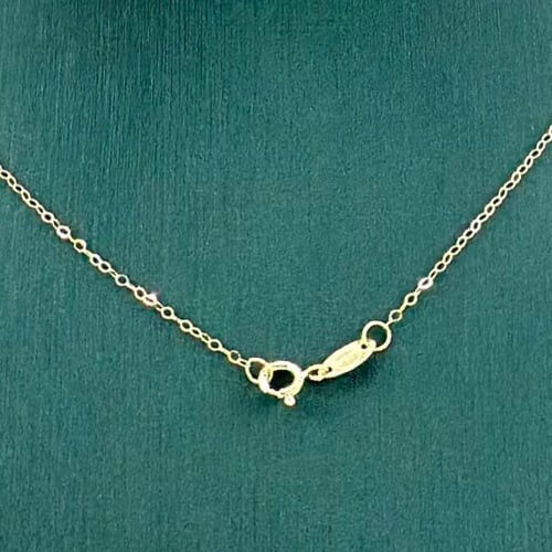 عقد ذهب ناعم دورين تصميم الماس (1.2 جرام - عيار 18...