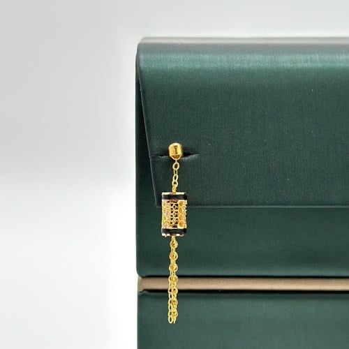 طقم سحر الندى اسود كلاسيك ( 12.1 جرام - عيار 21 -...