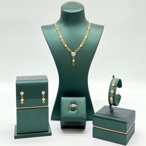 طقم زهرة برونيرا كلاسيك ( 13.1 جرام - عيار 21 - SE...