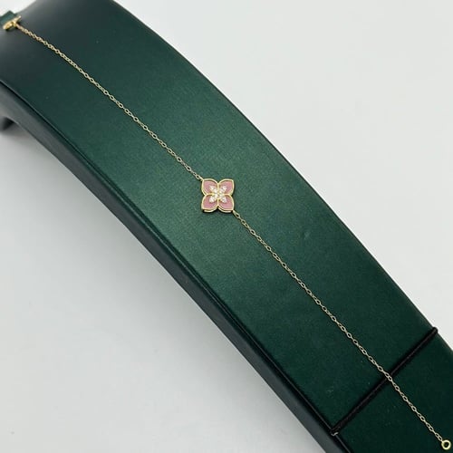 سوارة ناعمة وردة تصميم ايطالي ( 0.8 جرام - عيار 18...