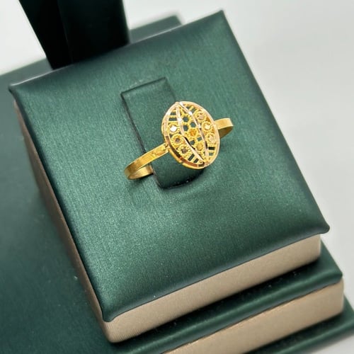 نصف طقم فخر البادية دورين ( 5.3 جرام - عيار 21 - H...