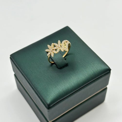 طقم تصميم الماس مّطعم بالسيغنتي ( 11.3 جرام - عيار...